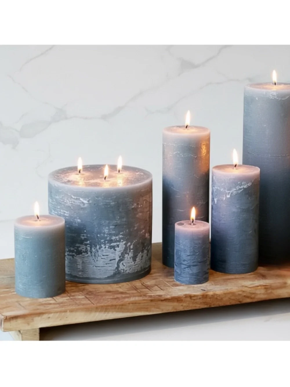 Set/3 Pottery Barn Blackberry Yuzu Scented Pillar Candles